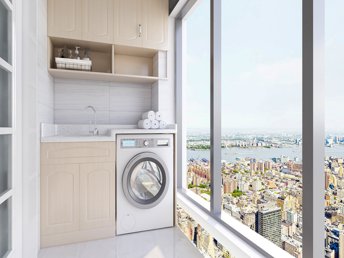  Versteckte Waschküche: 4 Inspirationen und Tipps, wie man sie zu Hause einrichten kann